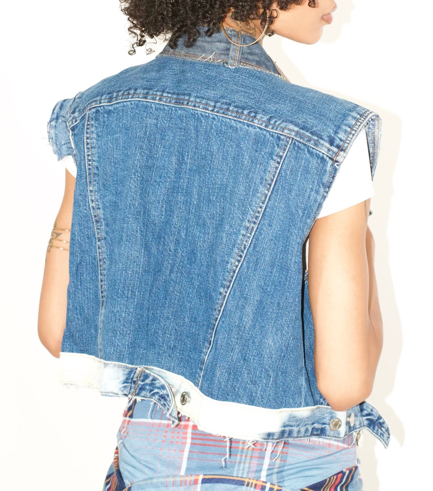 Skull Denim Vest
